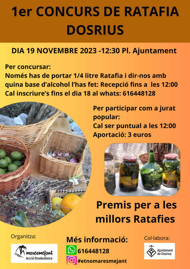 1r Concurso de Ratafía de Dosrius 1