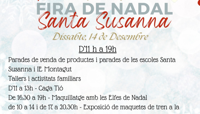 Fira de Nadal a Santa Susanna