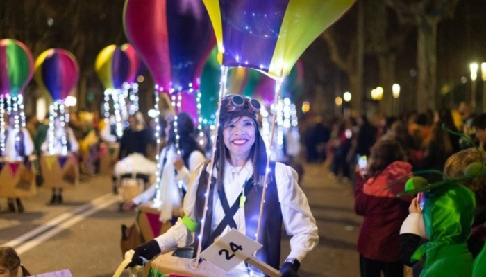 Rúa de Carnaval en Mataró