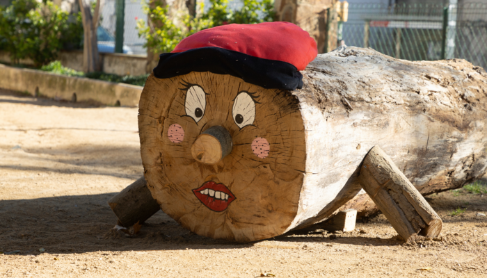 Tió monumental a Calella