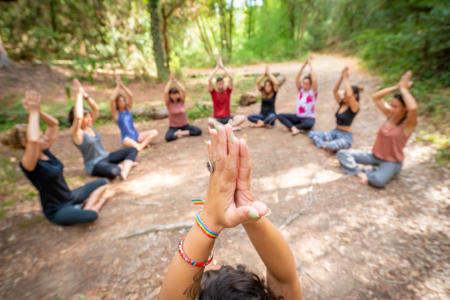 Yoga en el bosque