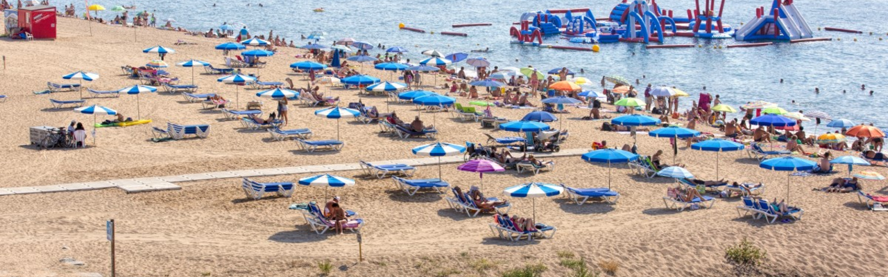 La platja de l’Astillero, de Malgrat de Mar, és una de les platges distingides. J.M. Arenaza