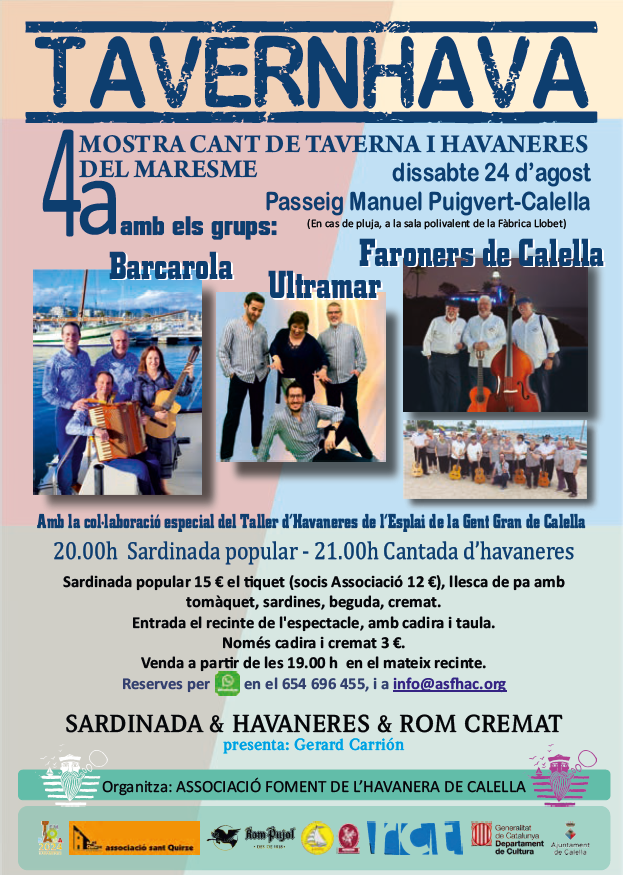 TAVERNHAVA, 4ª Muestra Canto de Taverna y Habanera del Maresme 1