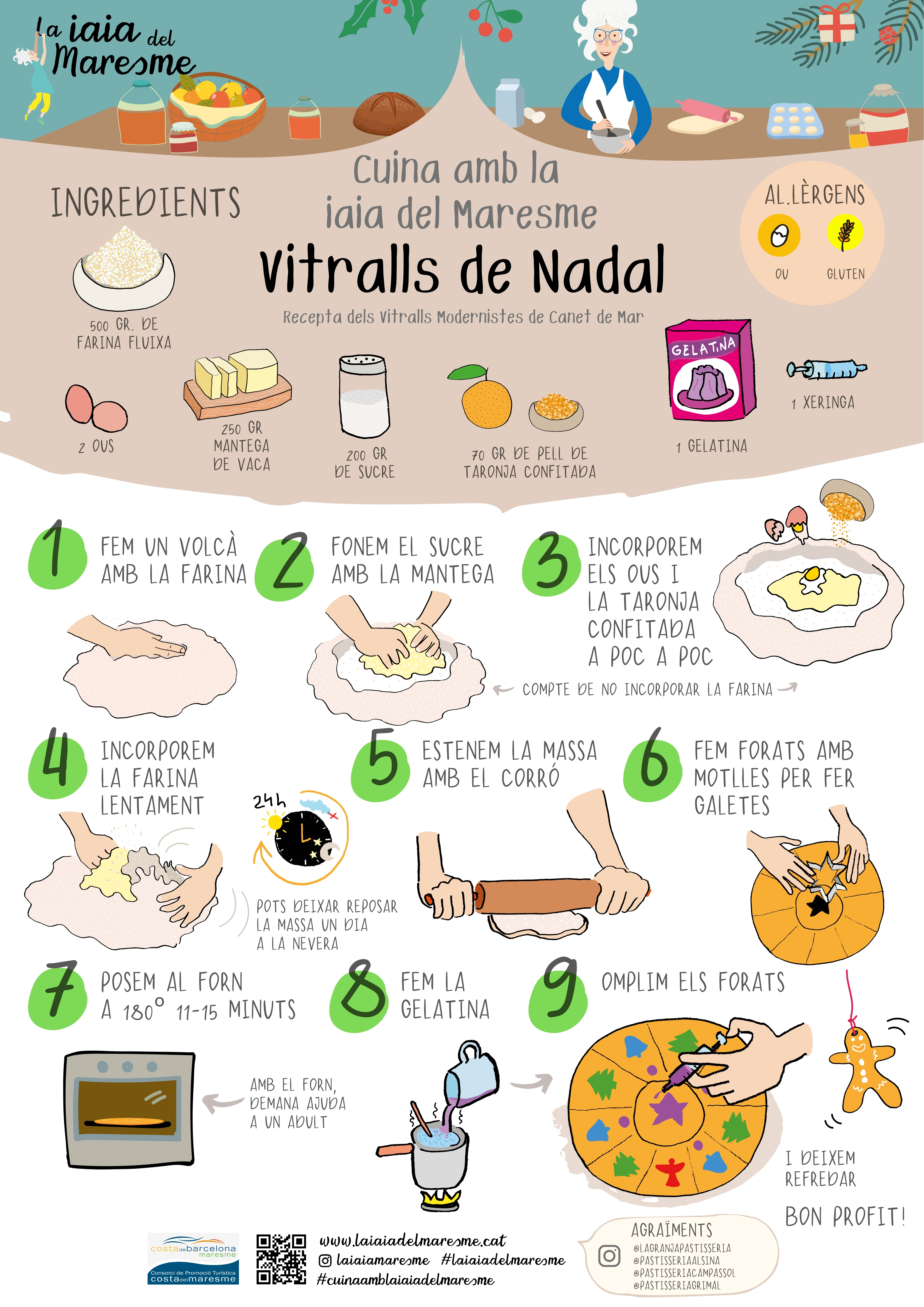 Recepta Vitralls de Nadal