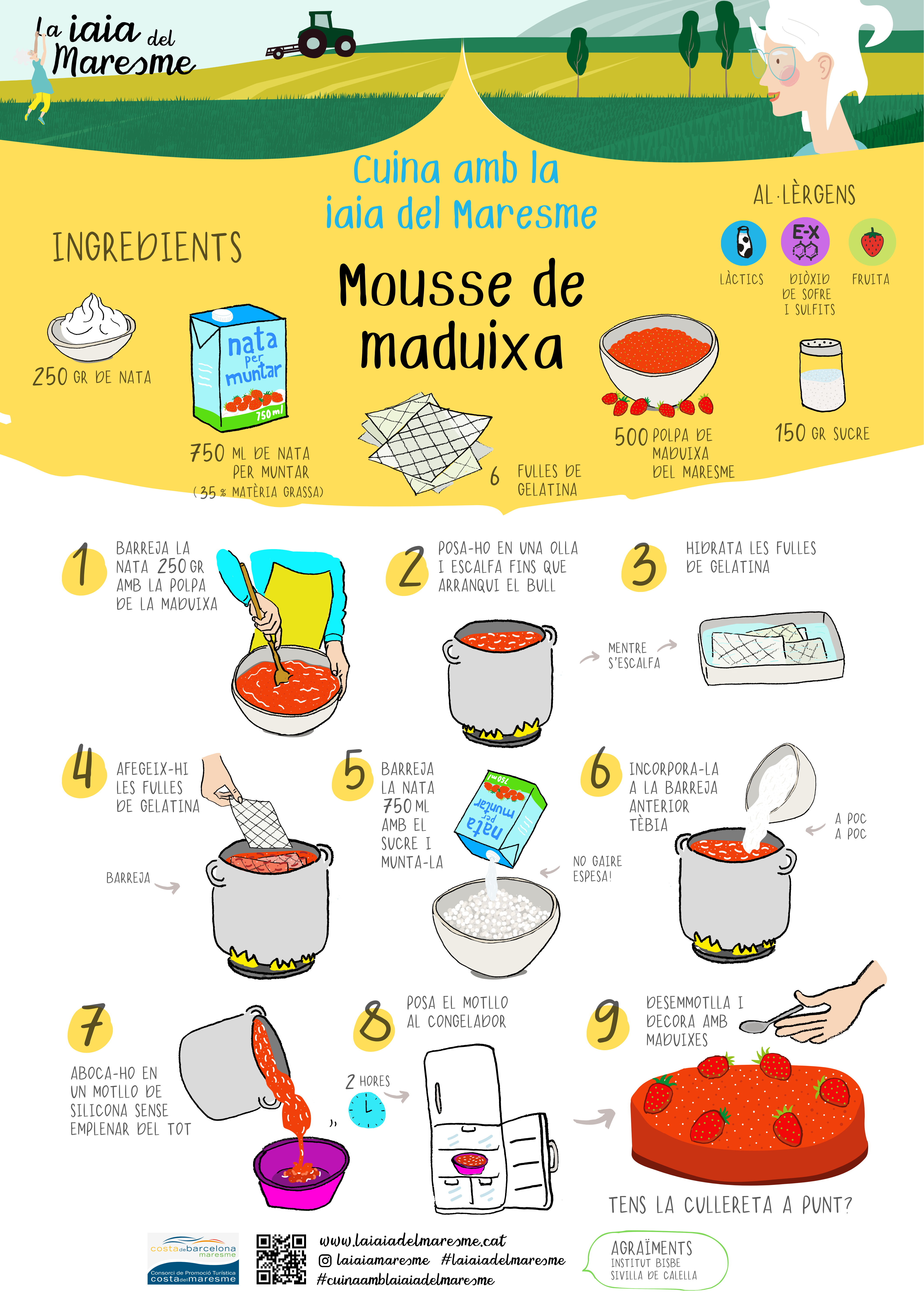 Recepta Mousse de Maduixa