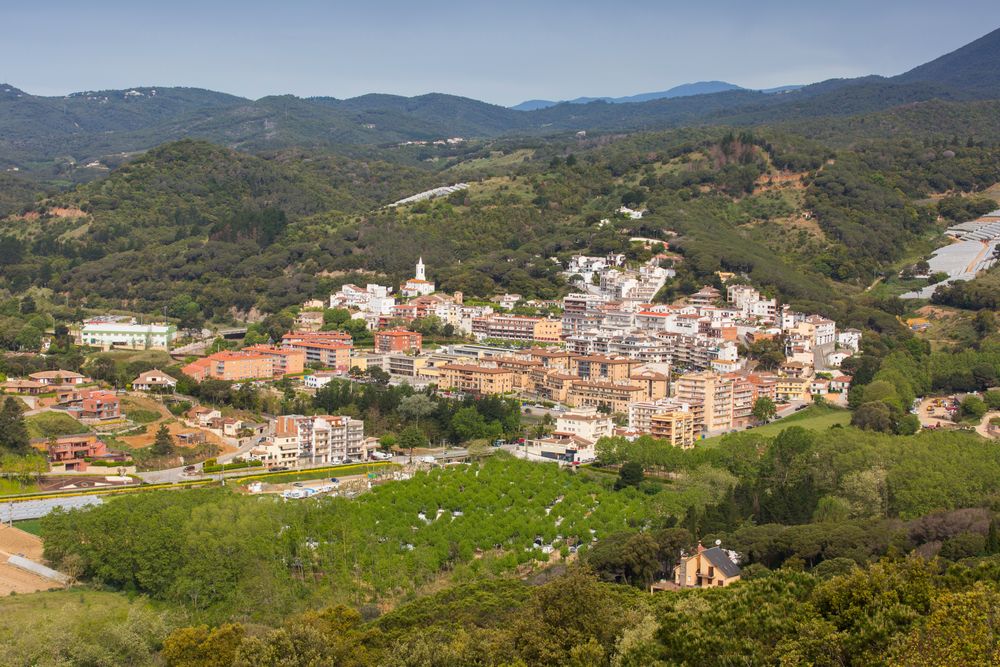 Vista de Sant Cebrià de Vallalta